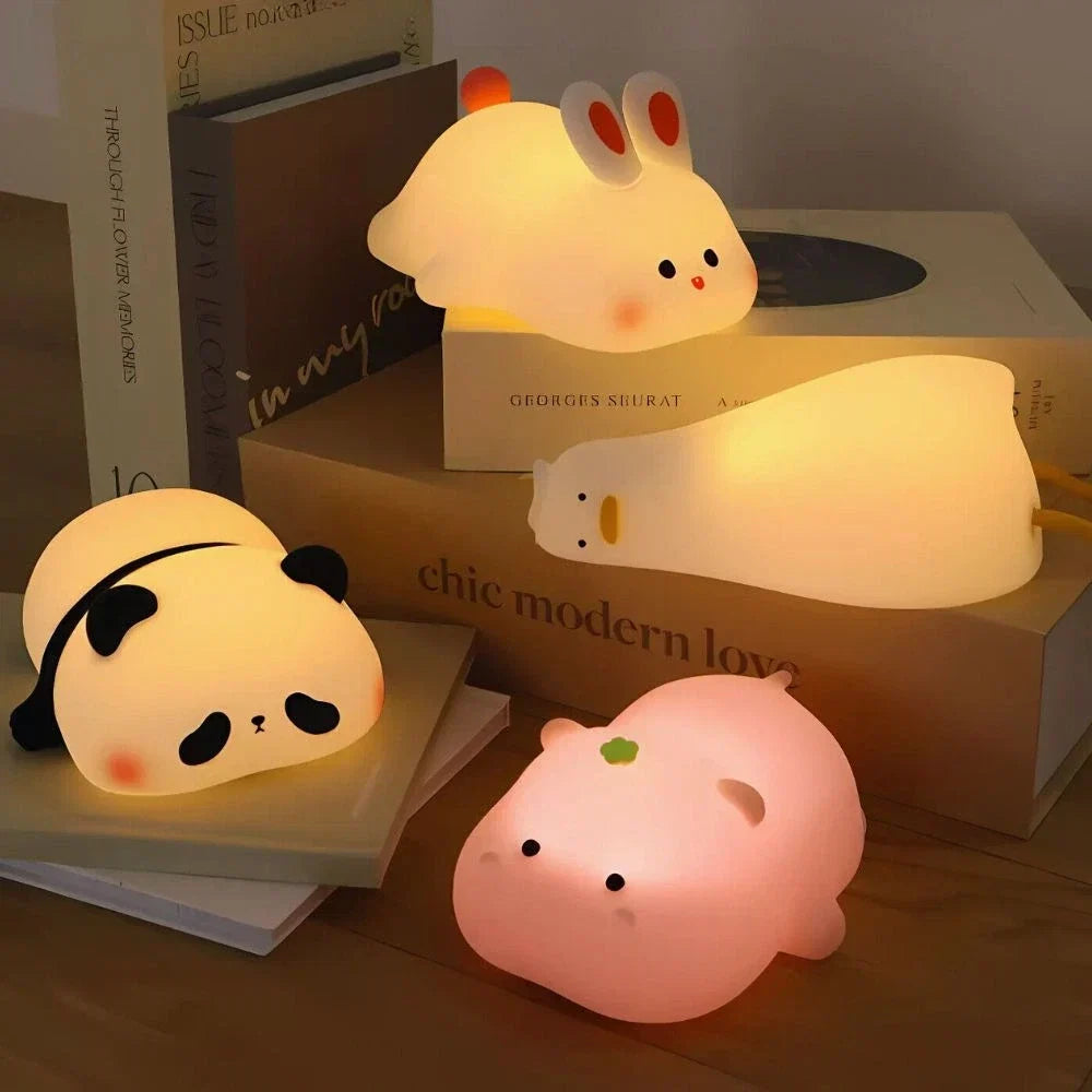 Animal Night Light - LED Bedside Lamp in Animal Shapes